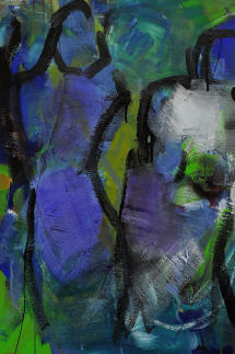 Blaues Paar - Acryl auf Leinwand / 2011 