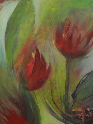 Red flowers- Acryl / 2010 
